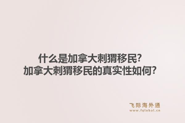 什么是加拿大刺猬移民？加拿大刺猬移民的真实性如何？1.jpg