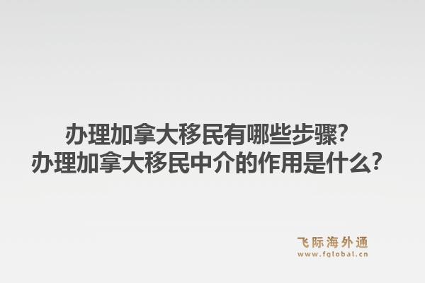 办理加拿大移民有哪些步骤？办理加拿大移民中介的作用是什么？1.jpg