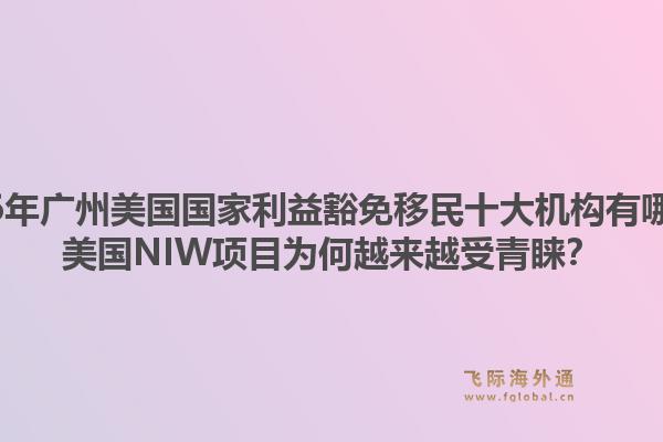 2026年广州美国国家利益豁免移民十大机构有哪些？美国niw项目为何越来越受青睐？1.jpg