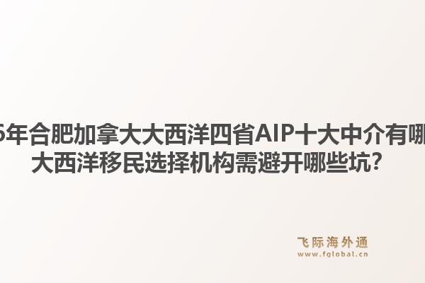 2026年合肥加拿大大西洋四省aip十大中介有哪些？大西洋移民选择机构需避开哪些坑？1.jpg