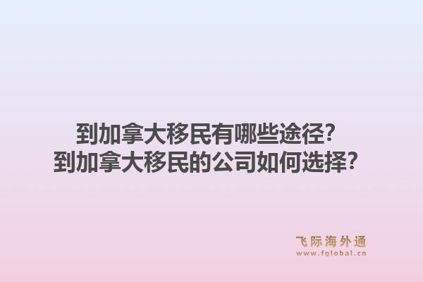 到加拿大移民有哪些途径？到加拿大移民的公司如何选择？1.jpg