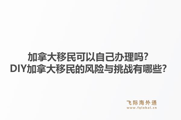加拿大移民可以自己办理吗？diy加拿大移民的风险与挑战有哪些？1.jpg