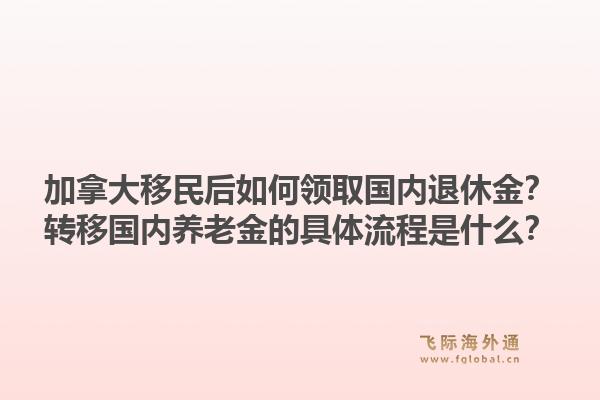 加拿大移民后如何领取国内退休金？转移国内养老金的具体流程是什么？1.jpg