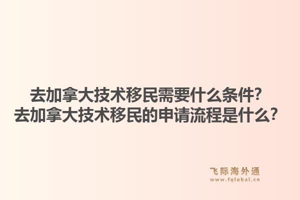去加拿大技术移民需要什么条件？去加拿大技术移民的申请流程是什么？1.jpg
